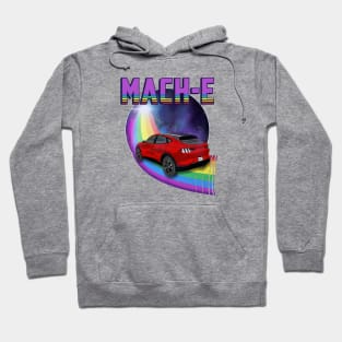 Mach-E Rides the Rainbow Galaxy in Rapid Red Hoodie